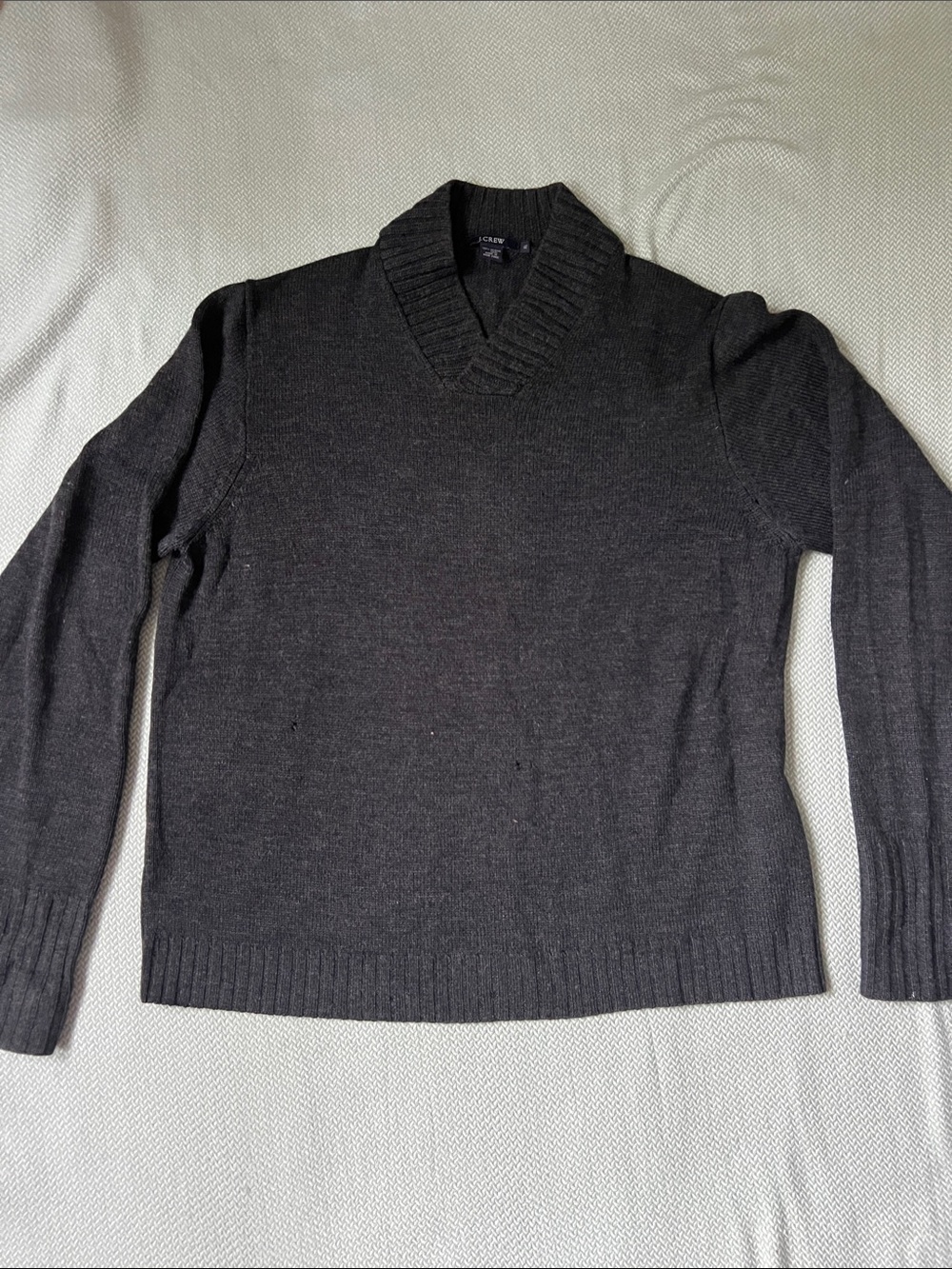 J. Crew Men’s Charcoal V-Neck Sweater